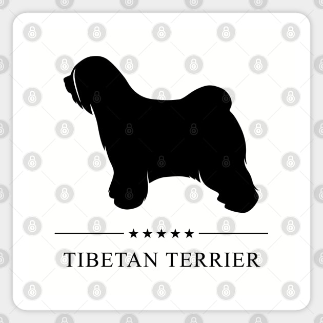 Tibetan Terrier Black Silhouette Sticker by millersye